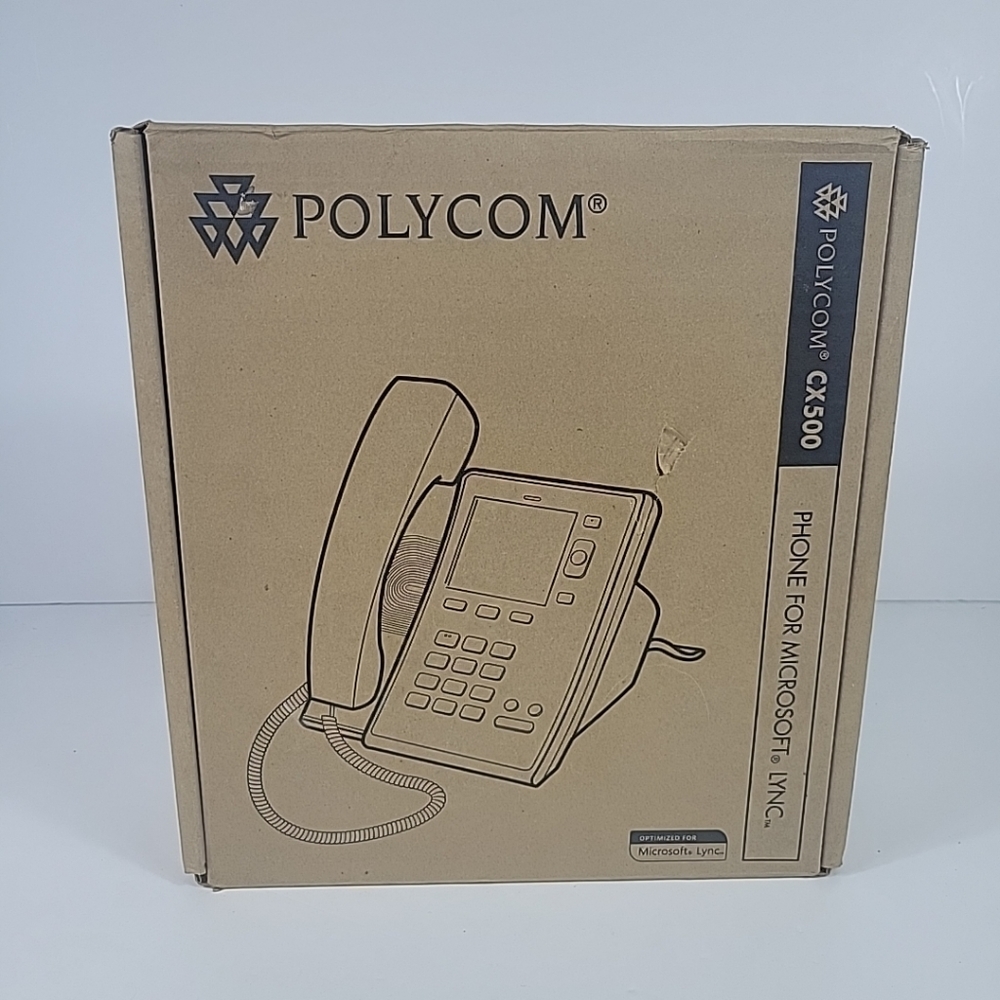 Polycom CX500 Standalone IP phone PoE 2200-44300-025 *New in Open Box*